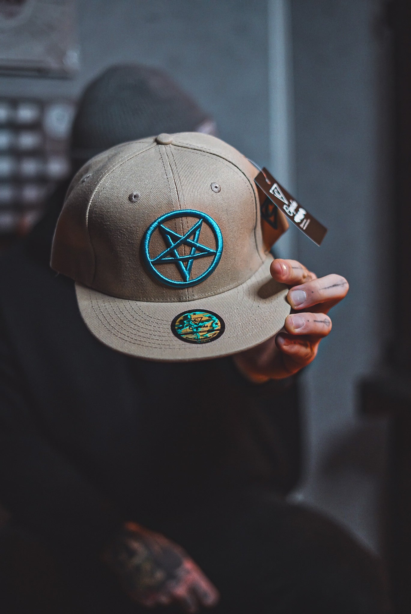 Cursed Dentist Snapback - Beige - Capiche Caps Snapback