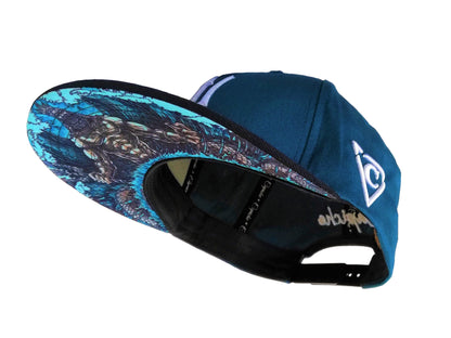 Poseidon Snapback - Blue/Black - Capiche Caps Black