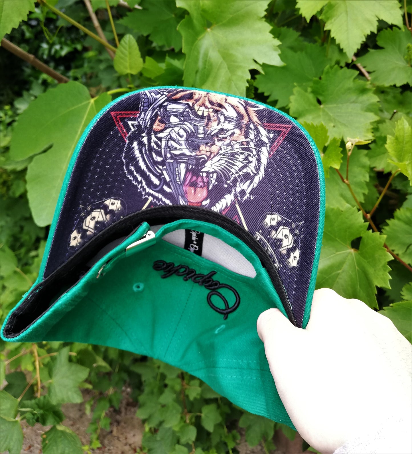 The Tiger Curved Baseball Cap - Green - Capiche Caps Curved Cap