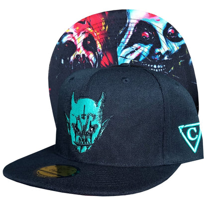 Anna Scary x Capiche Collab Snapback - Black/Mint - Capiche Caps Black