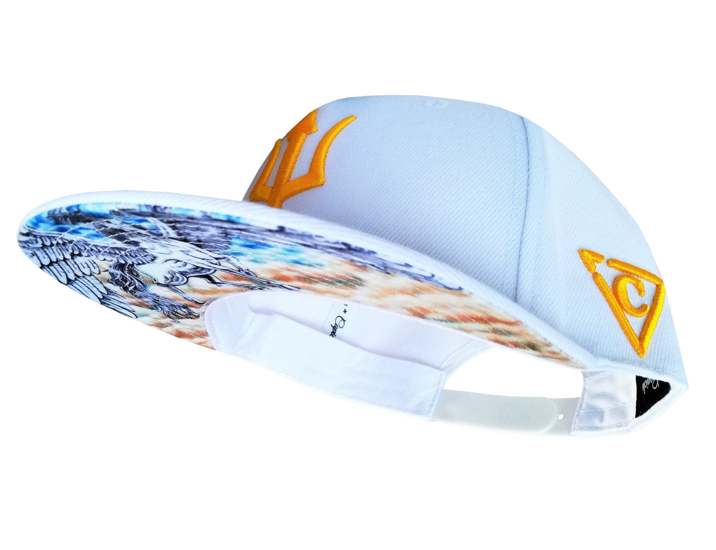 Pegasus Snapback - White - Capiche Caps Best Sellers