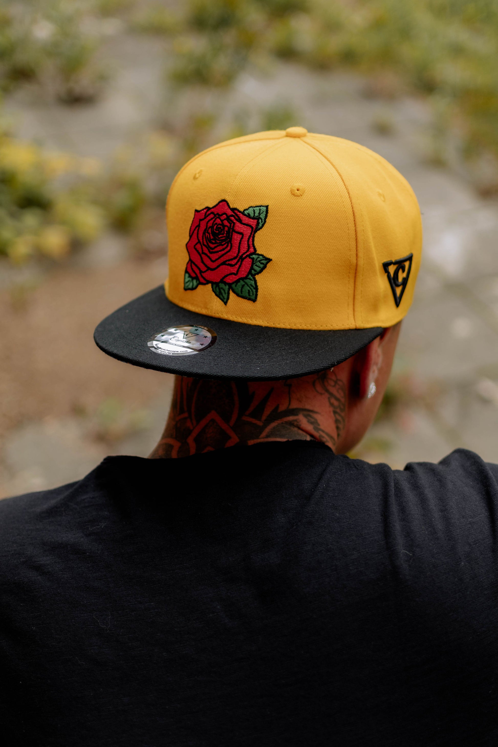 Day Of The Dead 2 Snapback - Yellow - Capiche Caps Snapback