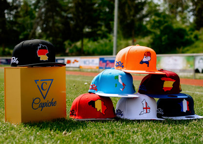 European Championship Snapback Baseball Caps Germany Belgium Holland Italia Spain France E