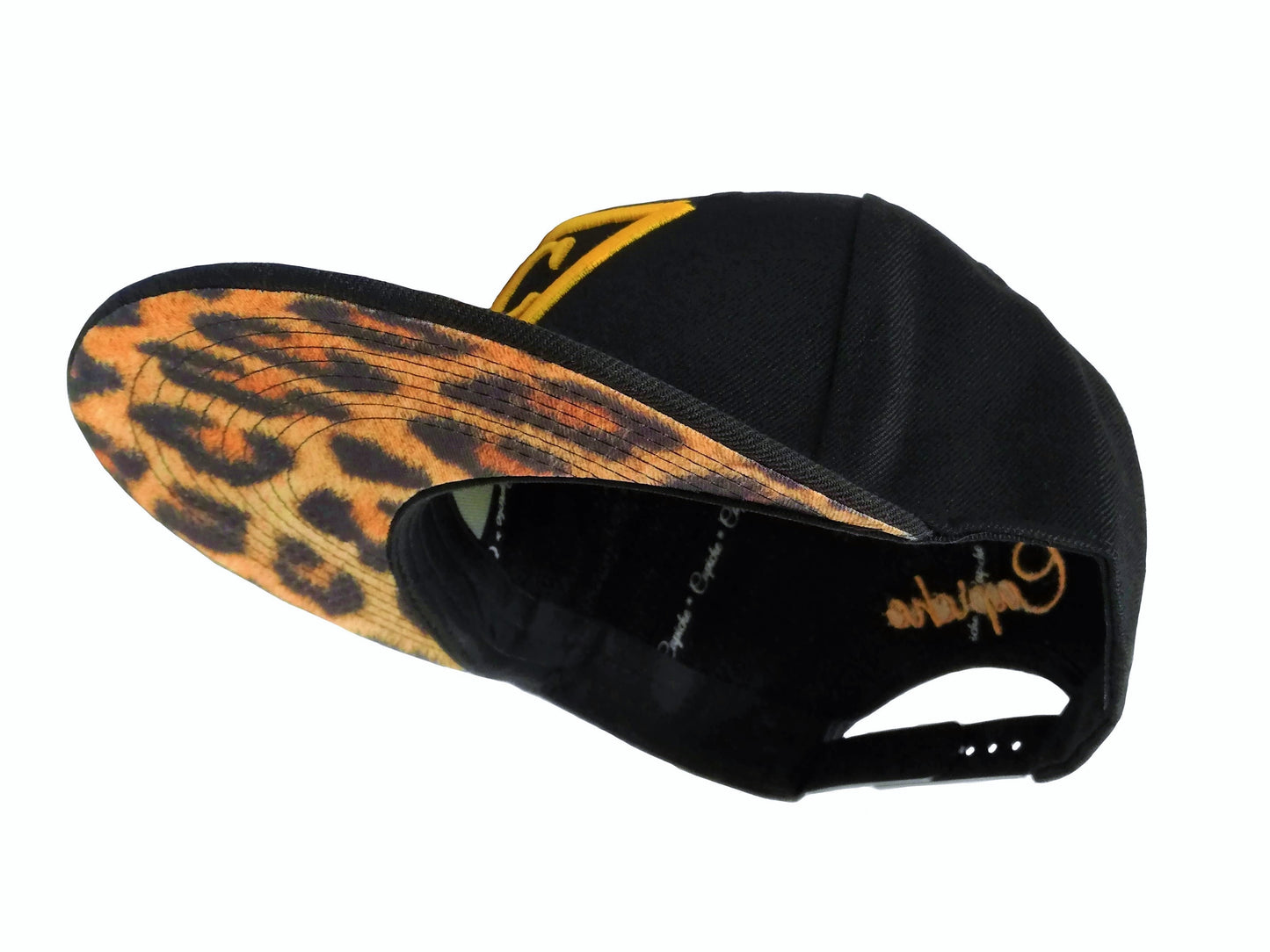 Leopard Snapback - Black - Capiche Caps Black