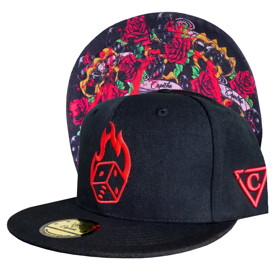 Dice Snapback - Black - Capiche Caps Black