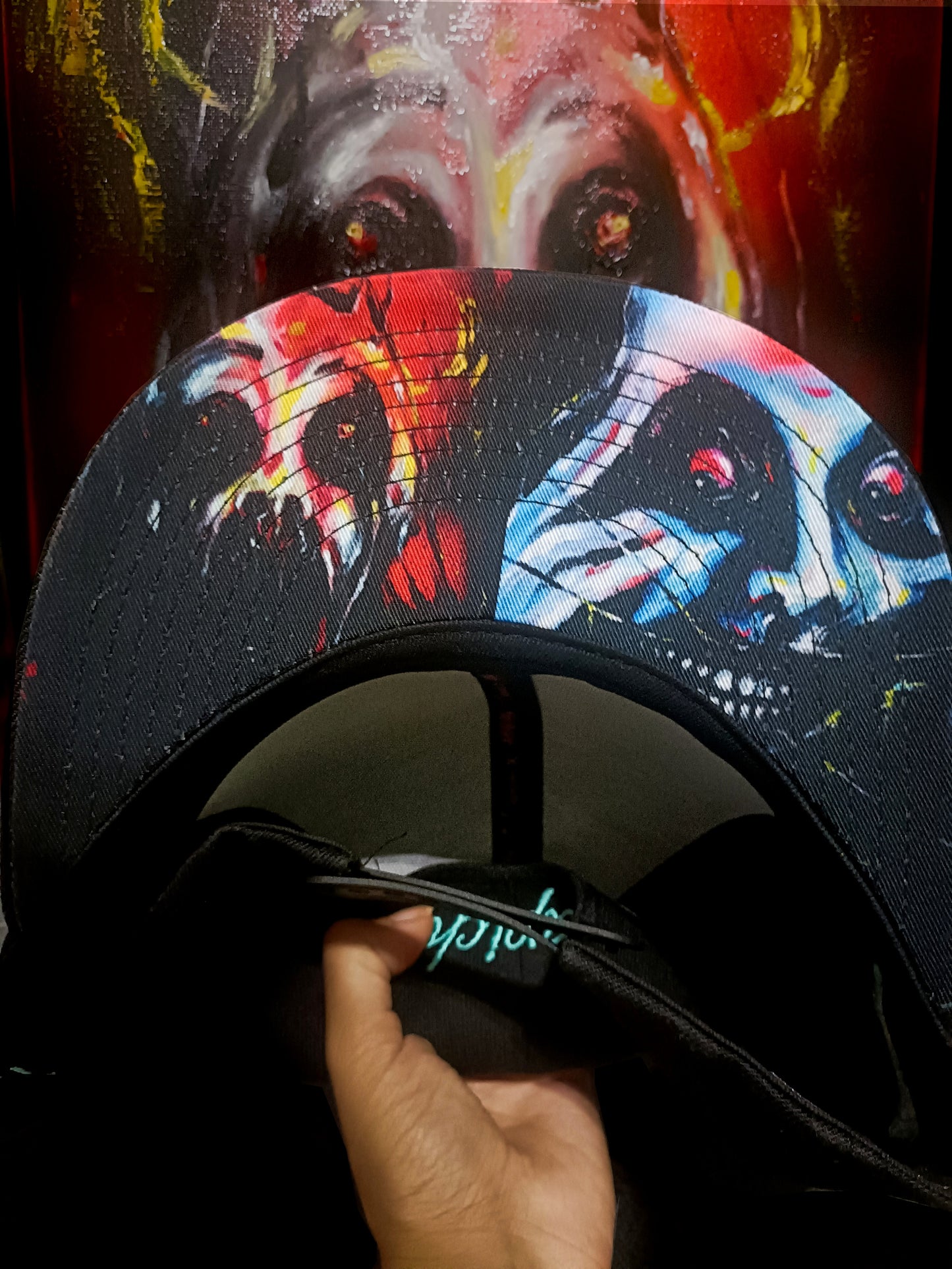 Anna Scary x Capiche Collab Snapback - Black/Mint - Capiche Caps Black