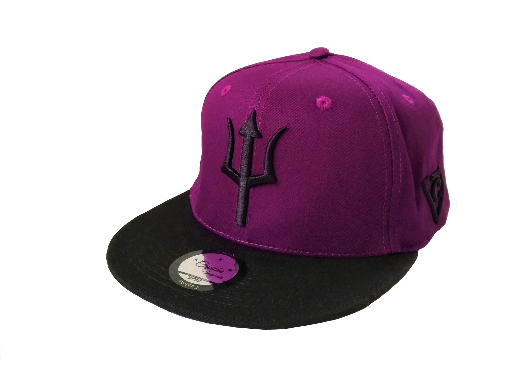 Medusa Snapback - Purple/Black - Capiche Caps Purple