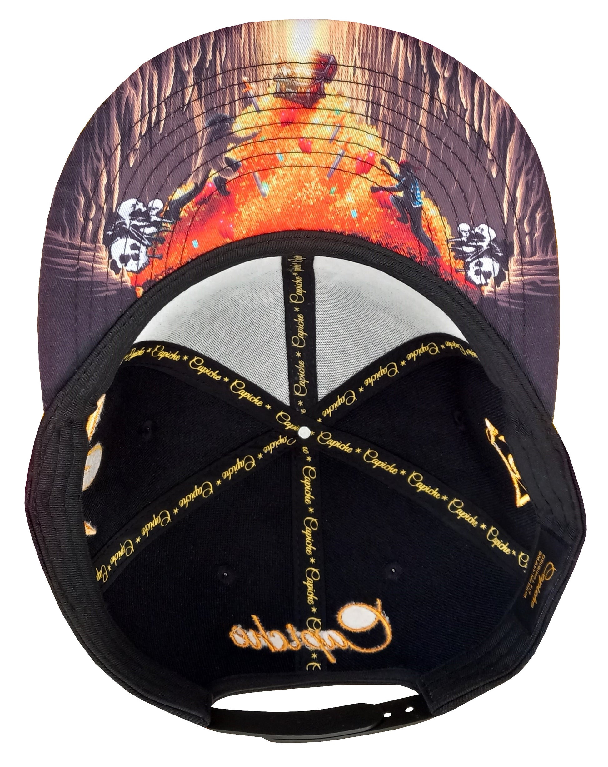 Go For Gold Snapback - Black/Gold Holographic - Capiche Caps Black