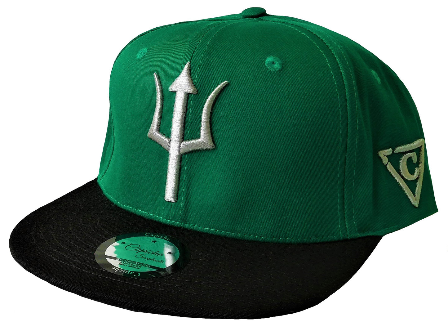 Scylla Snapback - Green/Black - Capiche Caps Black