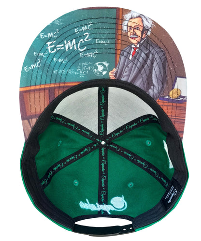 Einstein Snapback - Green - Capiche Caps Mastermind