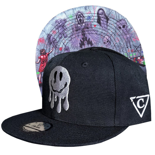 Wall Drawing Snapback - Black - Capiche Caps Black