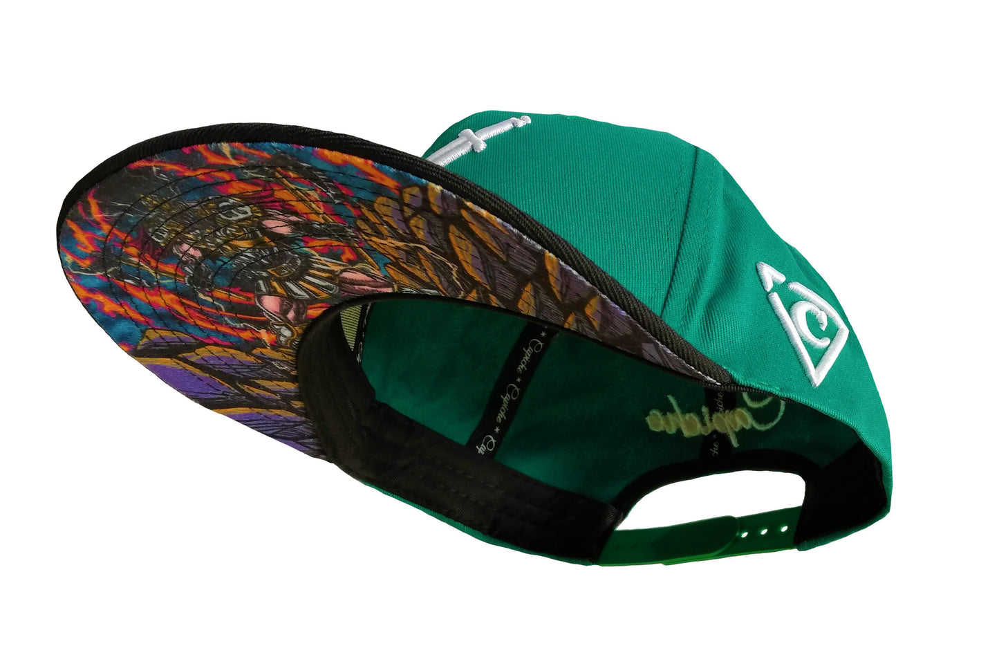 Viking 2 Snapback - Green/Black - Capiche Caps Black