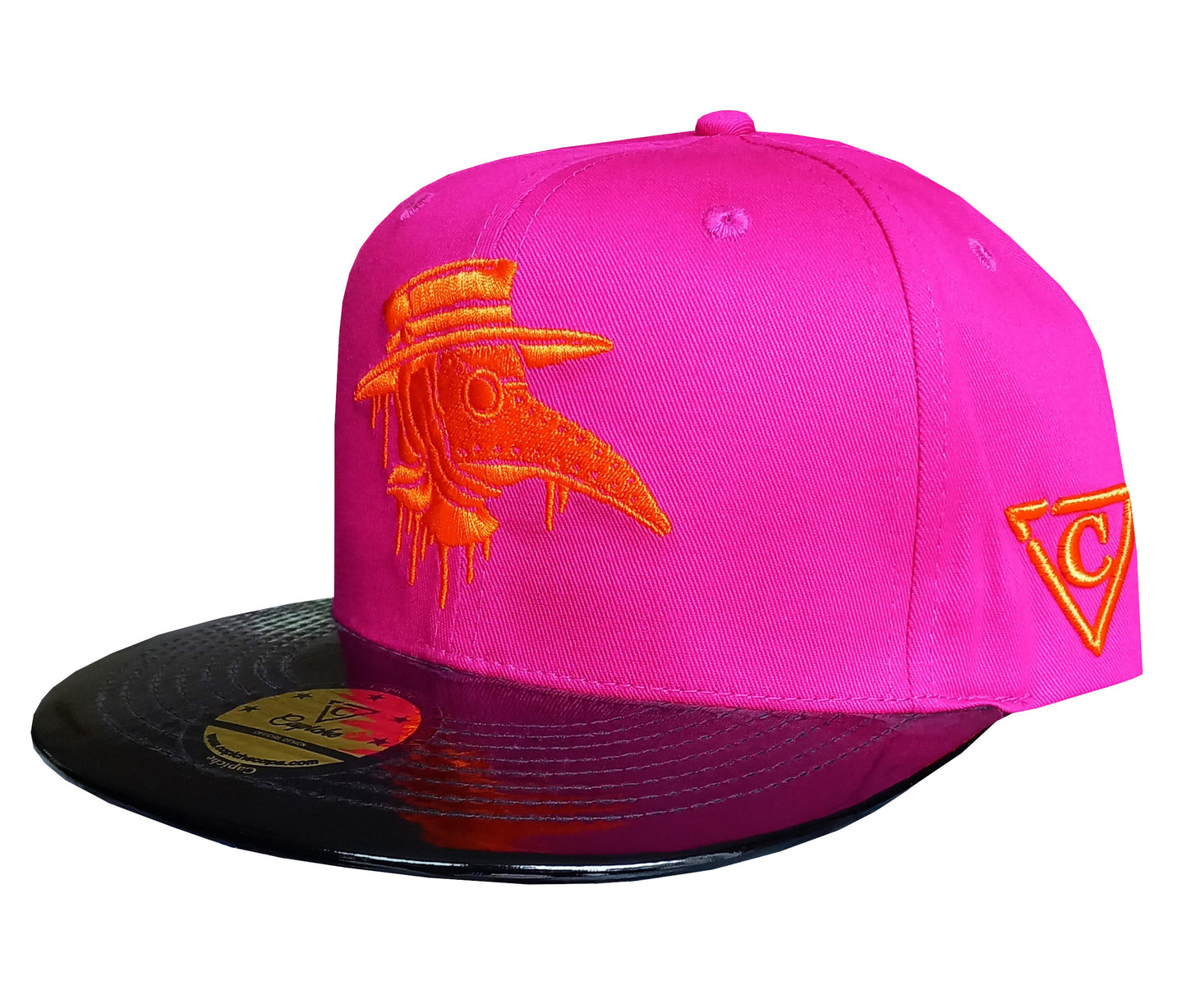 Capiche Death Plague Snapback Cap Pink (3).jpg