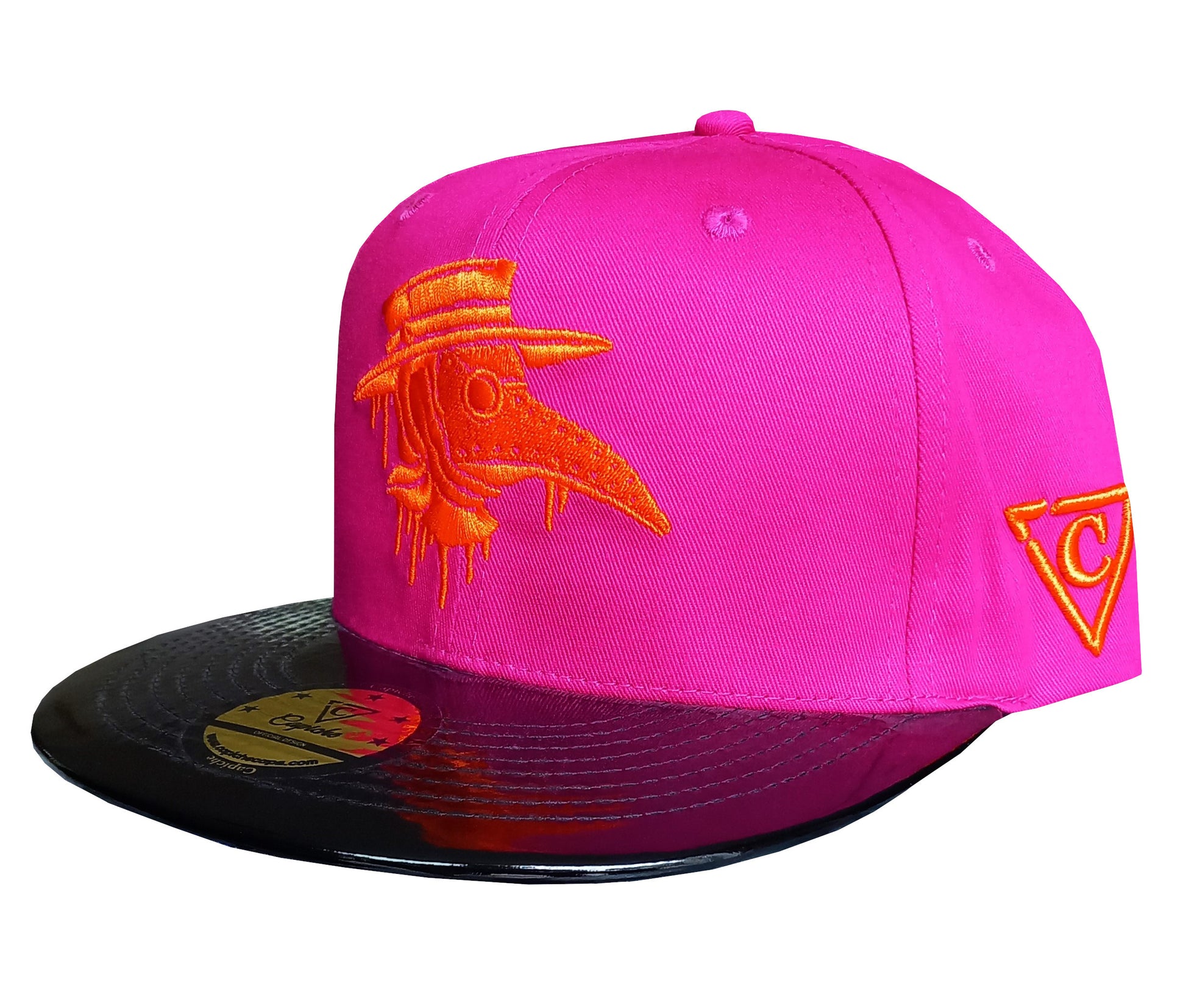 Capiche Death Plague Snapback Cap Pink (3).jpg