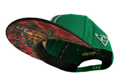 Scylla Snapback - Green/Black - Capiche Caps Black