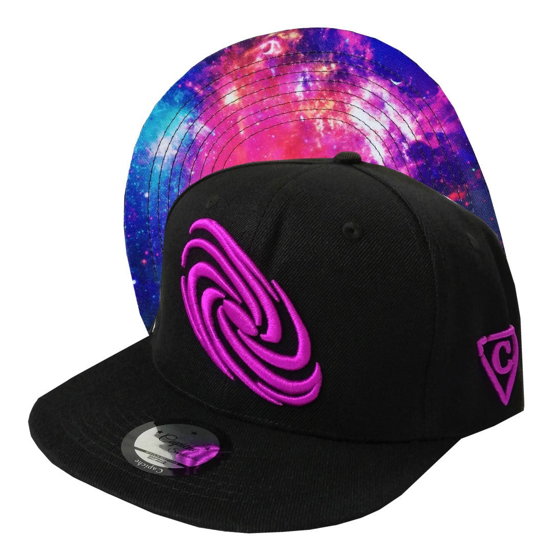 Galaxy Mix Snapback - Black - Capiche Caps Snapback