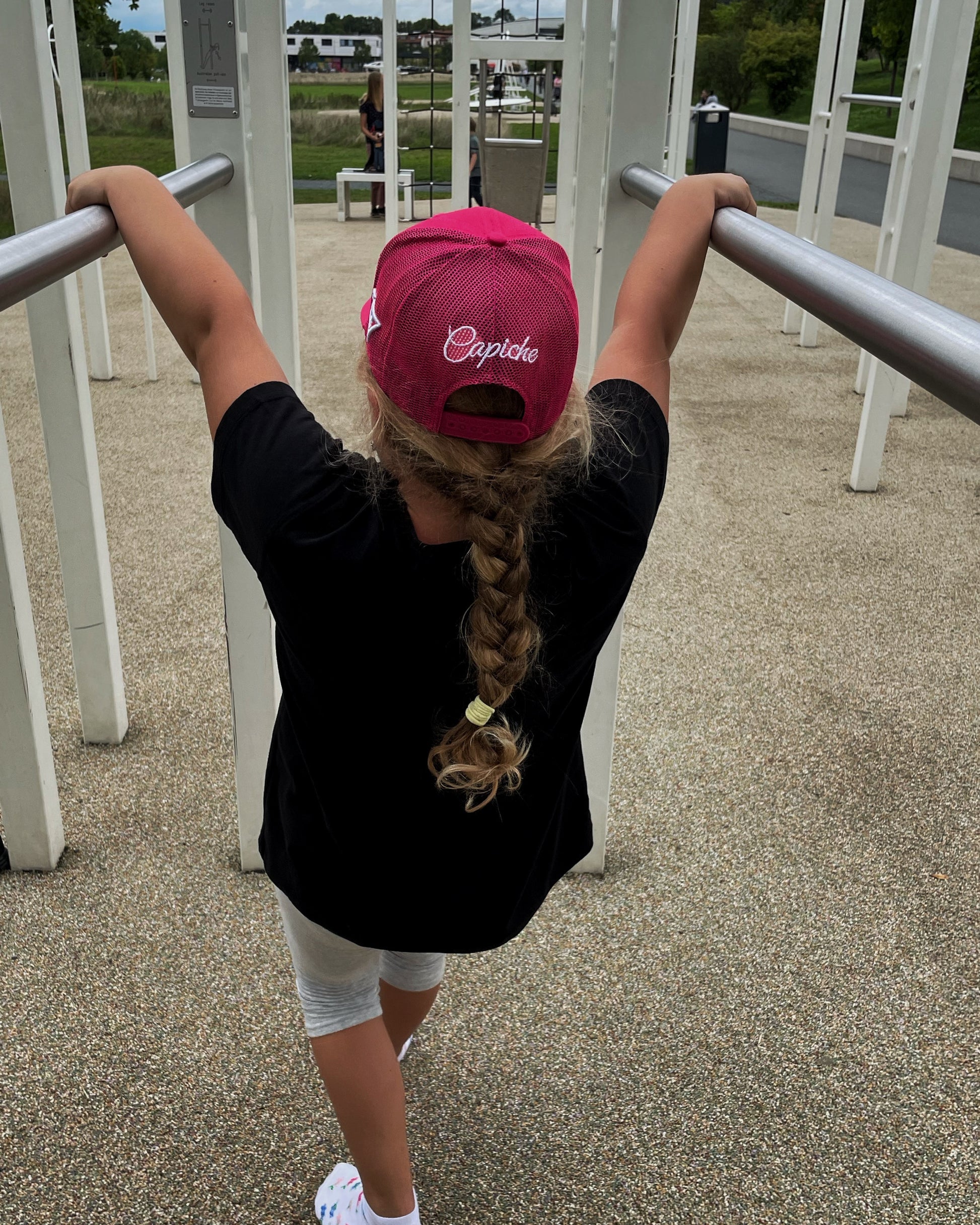 Hera Trucker Cap Child Size - Pink - Capiche Caps Children