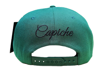 The Square Snapback - Green/Black - Capiche Caps Black