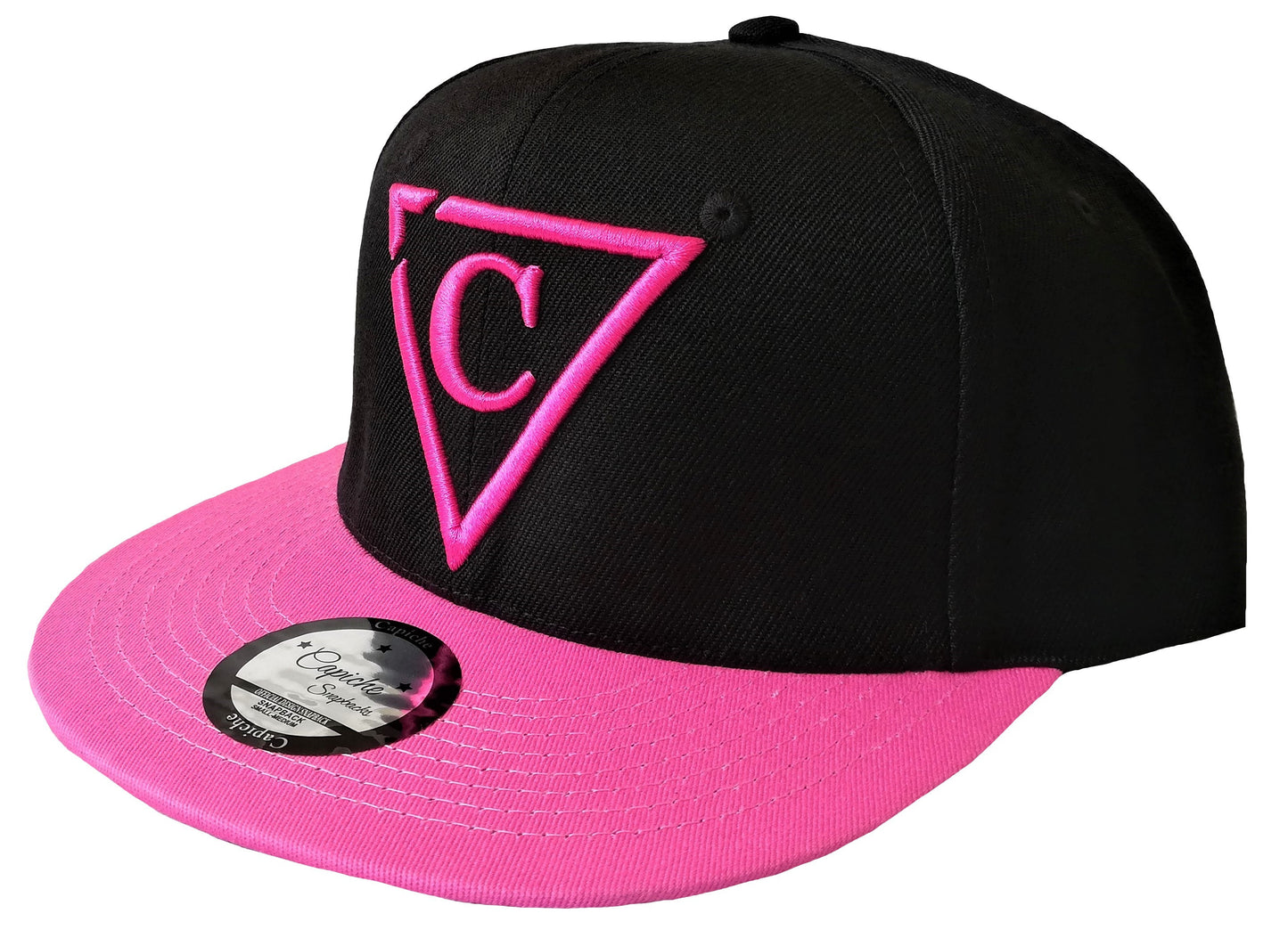 The Grid Snapback - Black/Pink - Capiche Caps Black