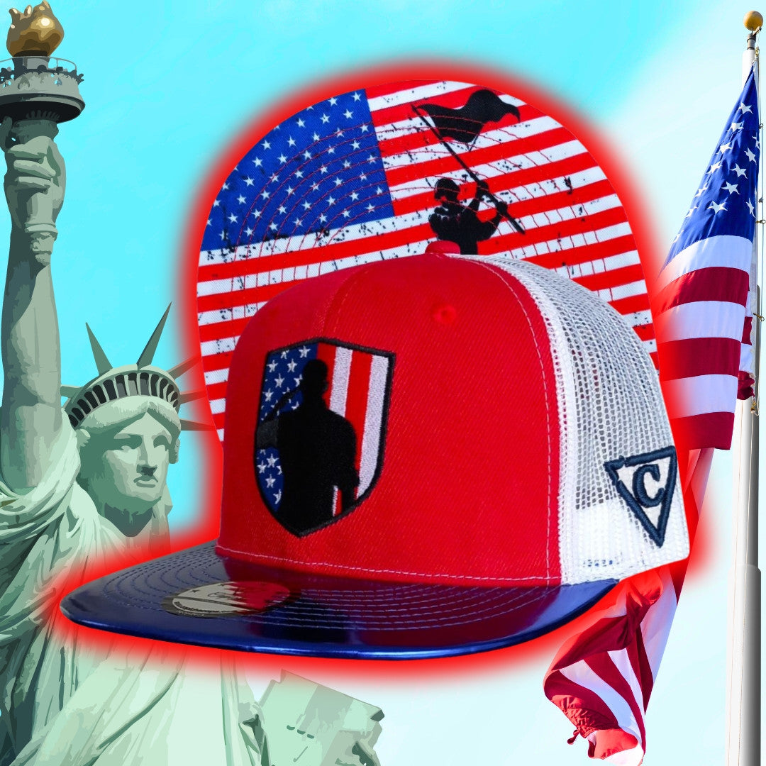 Trucker Snapback 4th of July American Flag Capiche Caps (2).jpg