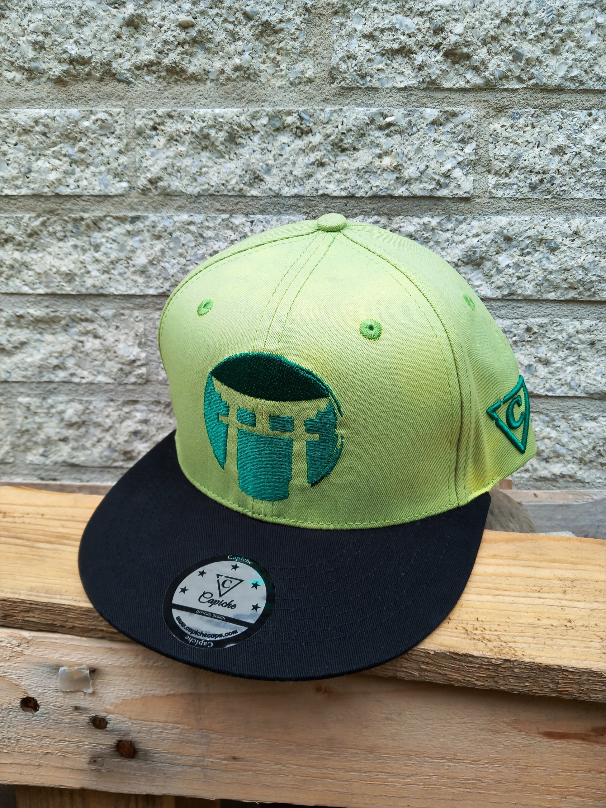 Green Samurai Snapback - COLOR-CHANGING - Capiche Caps Color-Changing