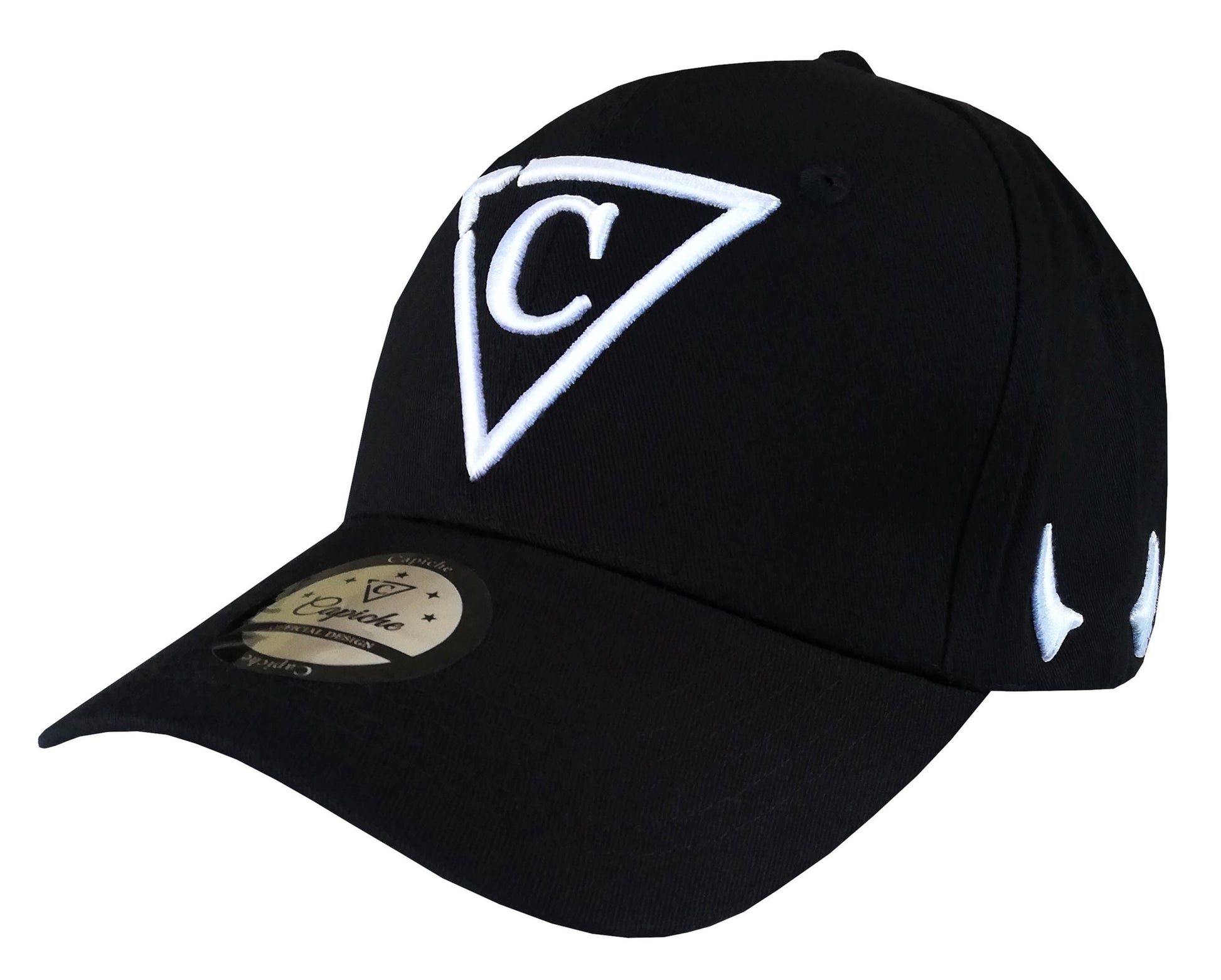 Devilish Curved Baseball Cap - Black - Capiche Caps Curved Cap