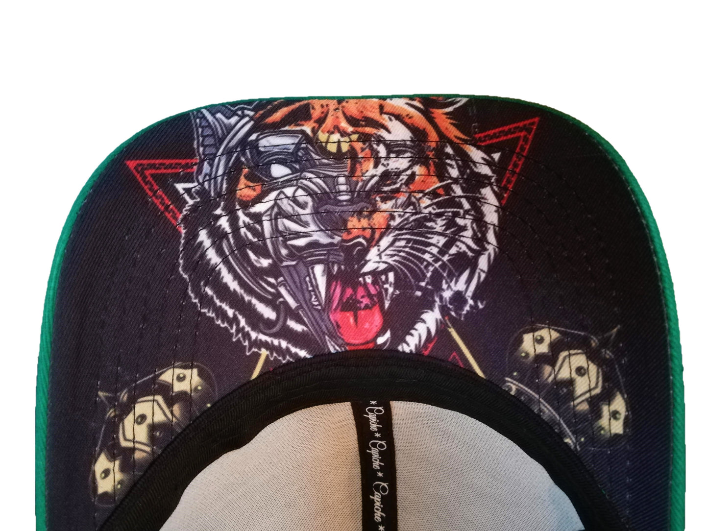 The Tiger Curved Baseball Cap - Green - Capiche Caps Curved Cap