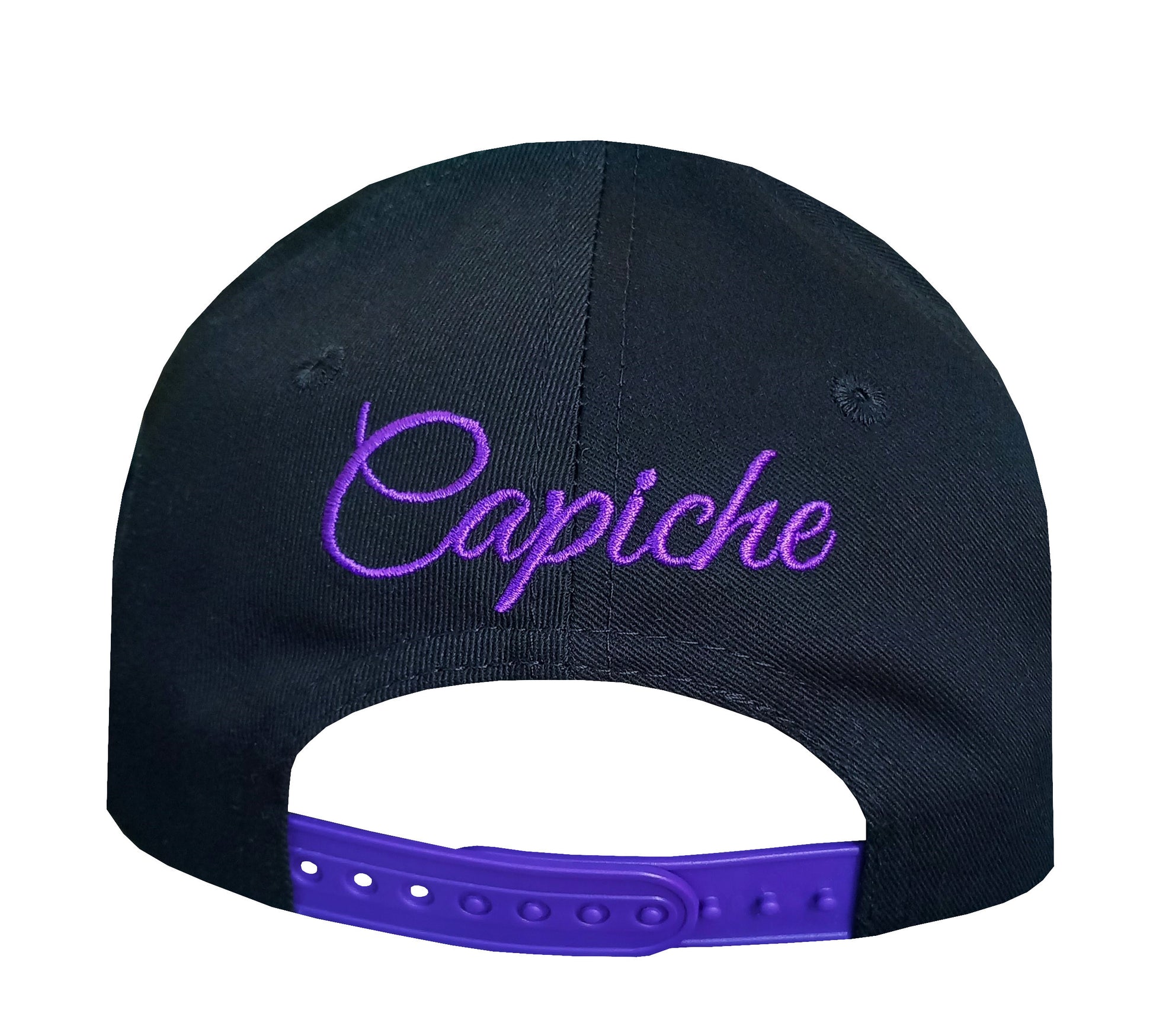 Hydra Curved Cap Child Size - Black/Purple - Capiche Caps Purple