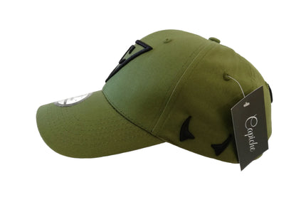 Lucifer Curved Baseball Cap - Green - Capiche Caps Curved Cap