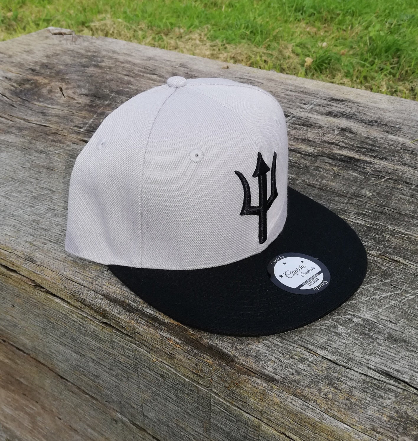 Athena Snapback - Grey/Black - Capiche Caps Black