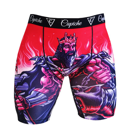 Hades Long Mens Underwear - Red - Capiche Caps Underwear XL