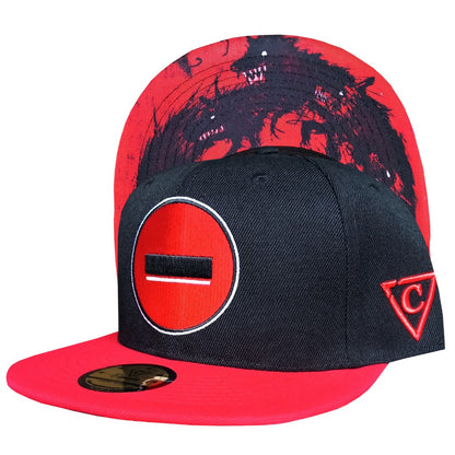 James Hutton x Capiche Collab Snapback - Black/Red - Capiche Caps Black