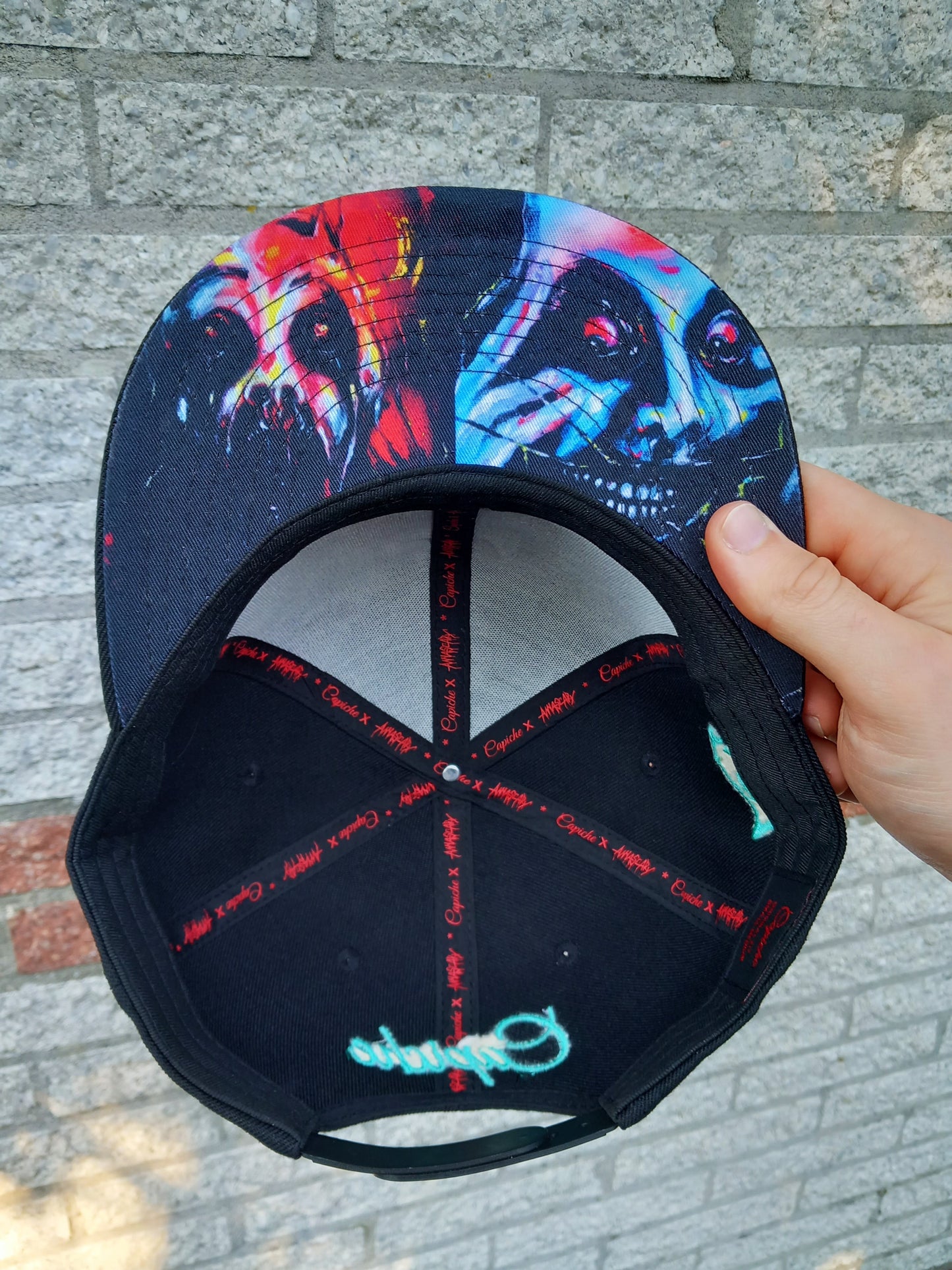 Anna Scary x Capiche Collab Snapback - Black/Mint - Capiche Caps Black