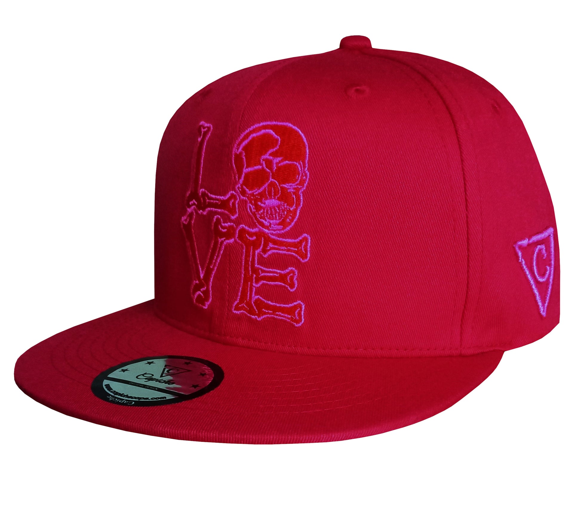 Valentine Snapback - Burgundy Red - Capiche Caps Limited Edition