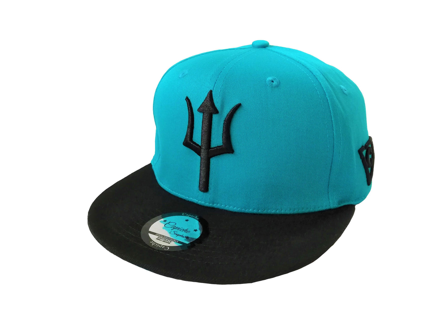 Cerberus Snapback - Blue/Black - Capiche Caps Black