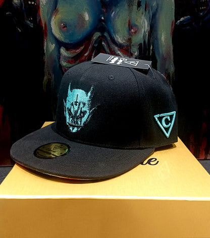 Anna Scary x Capiche Collab Snapback - Black/Mint - Capiche Caps Black