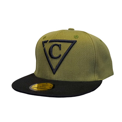 Mighty Eagle Snapback Child Size - Green/Black - Capiche Caps Black