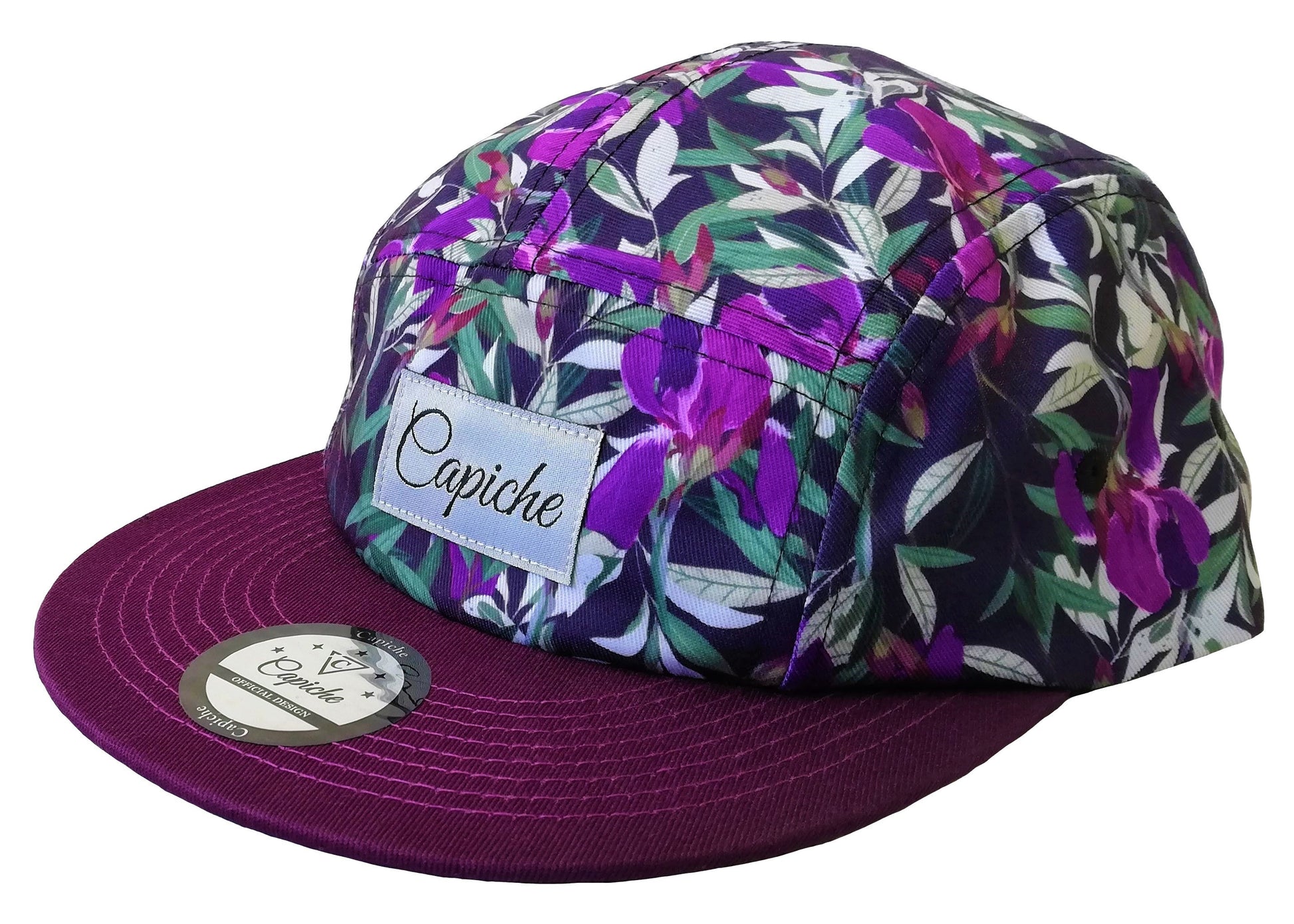 Purple Violet 5-Panel Cap - Capiche Caps 5-Panel