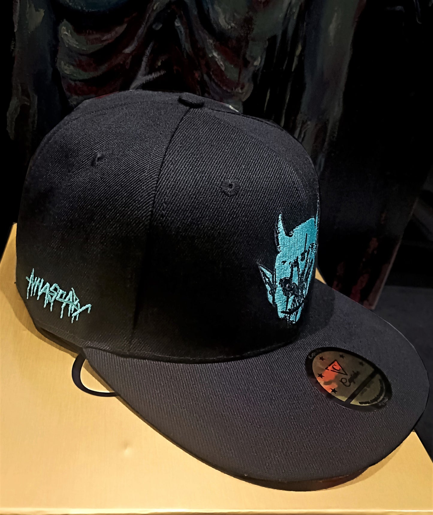 Anna Scary x Capiche Collab Snapback - Black/Mint - Capiche Caps Black