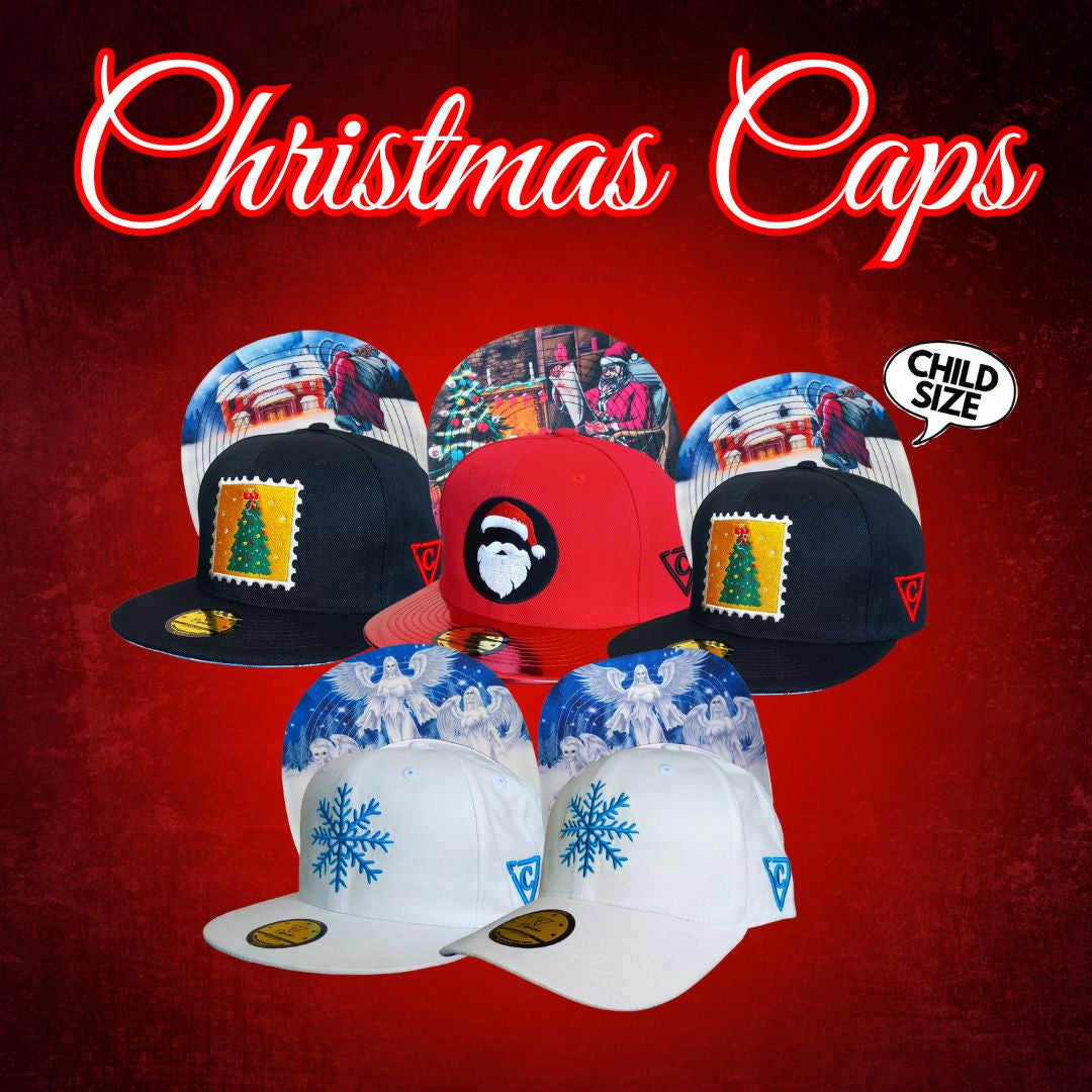 Christmas Creature Snapback Child Size - Black - Capiche Caps Black