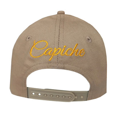 Lion Curved Baseball Cap - Beige - Capiche Caps Beige/Brown