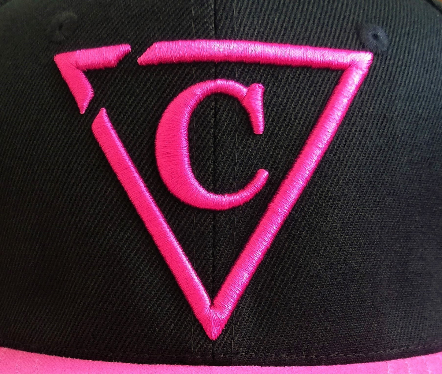 The Grid Snapback - Black/Pink - Capiche Caps Black