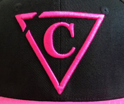 The Grid Snapback - Black/Pink - Capiche Caps Black