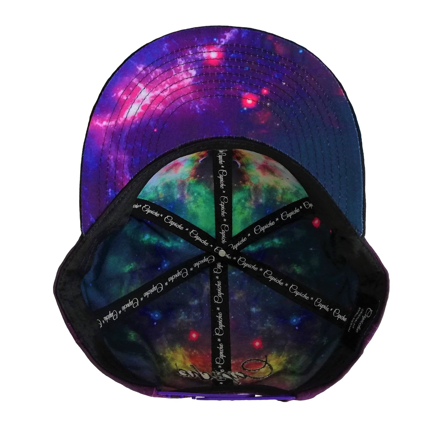 Purple Galaxy Snapback - Capiche Caps Galaxy