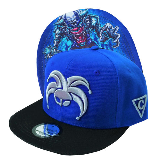 The Clown Snapback - Blue/Black - Capiche Caps Clown