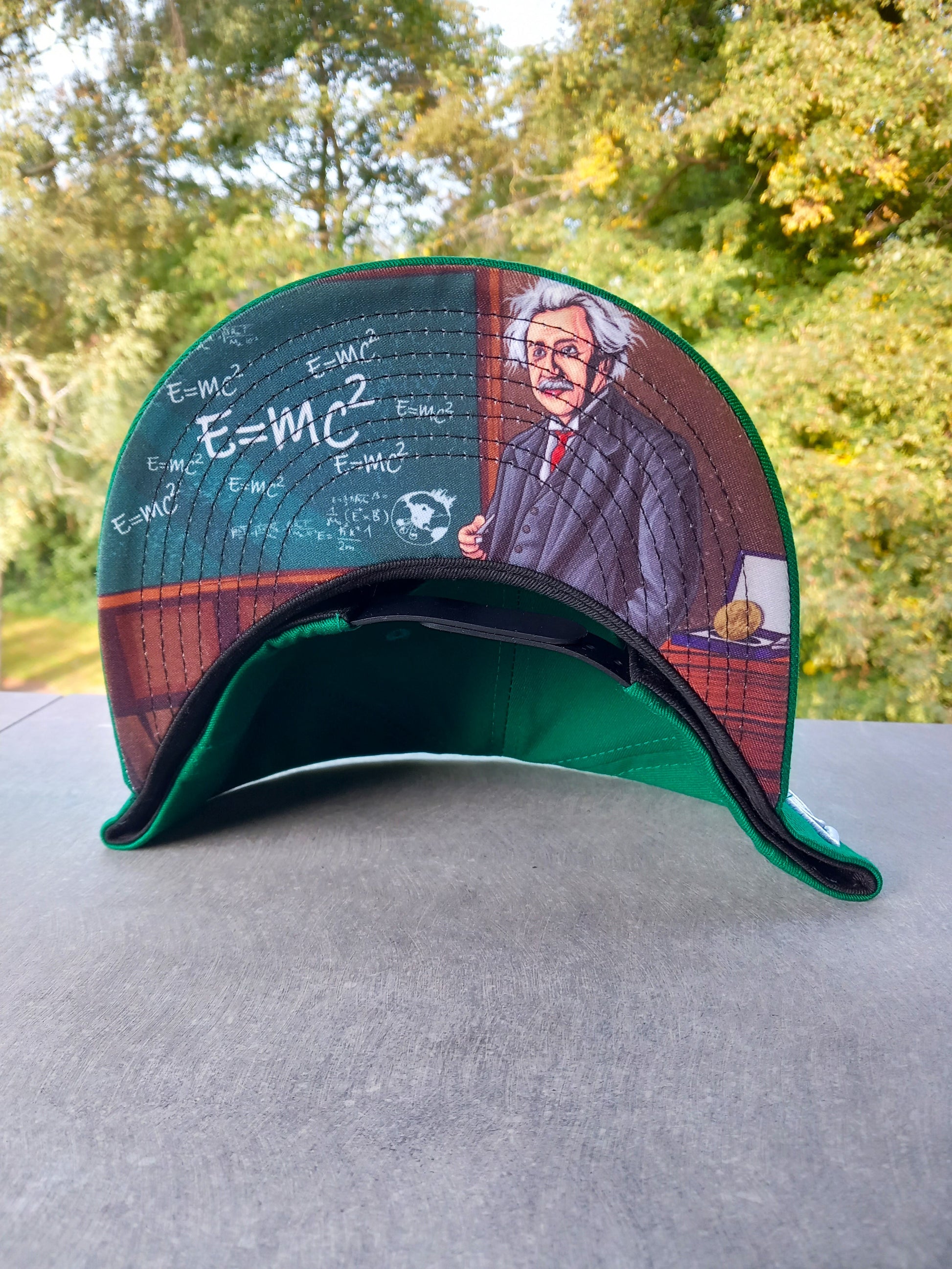 Einstein Snapback - Green - Capiche Caps Mastermind