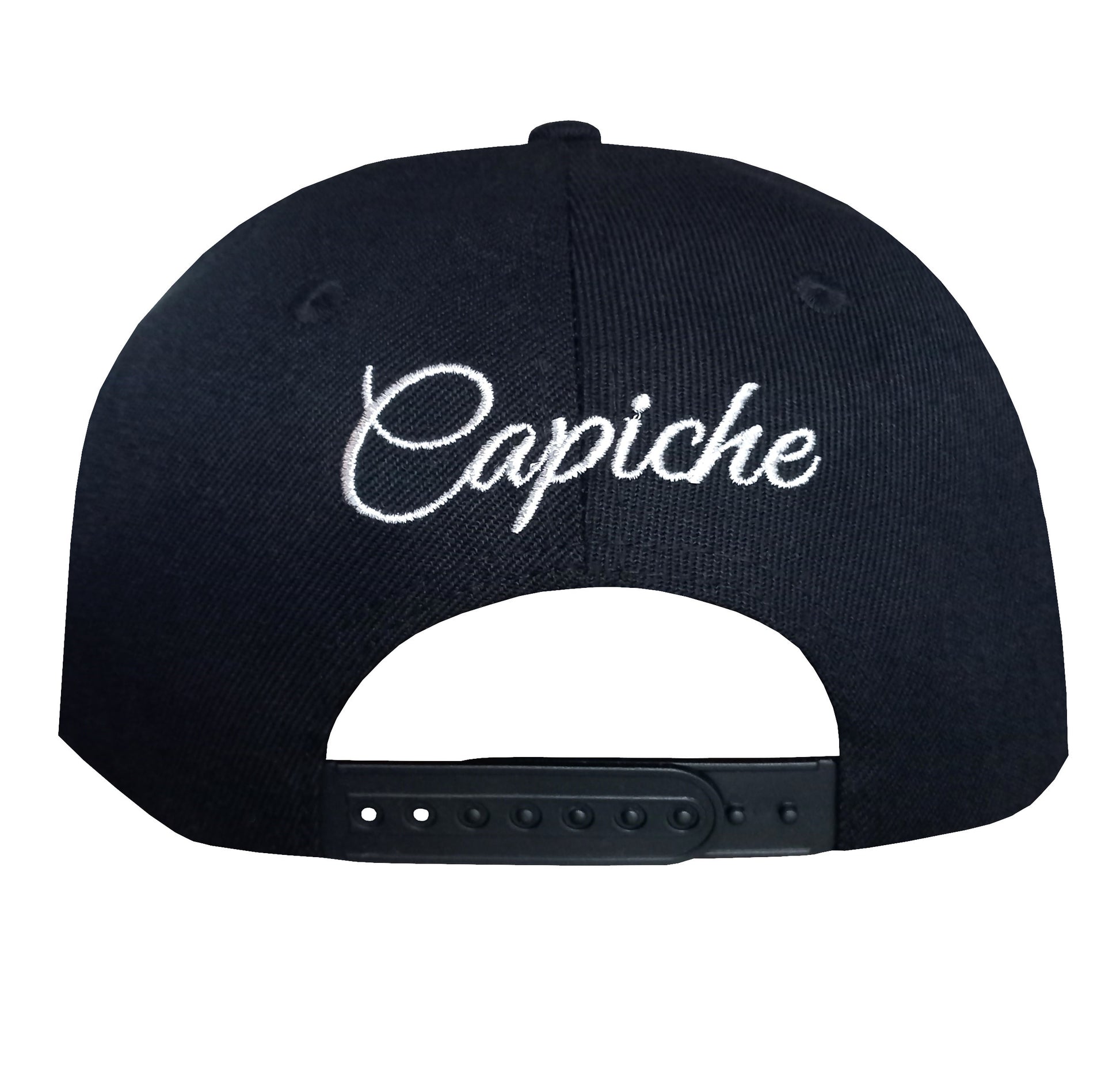 Clear Diamond - Black/Silver Holographic - Capiche Caps Black