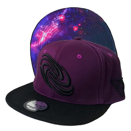 Purple Galaxy Snapback - Capiche Caps Galaxy