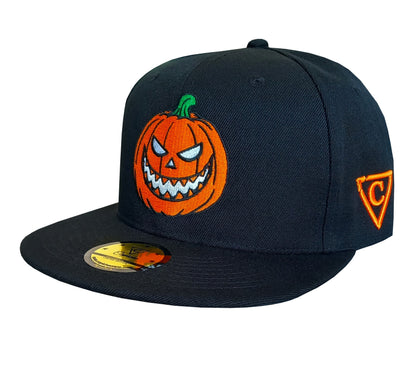 LIMITED Haunted Halloween Snapback - Black - Capiche Caps Black