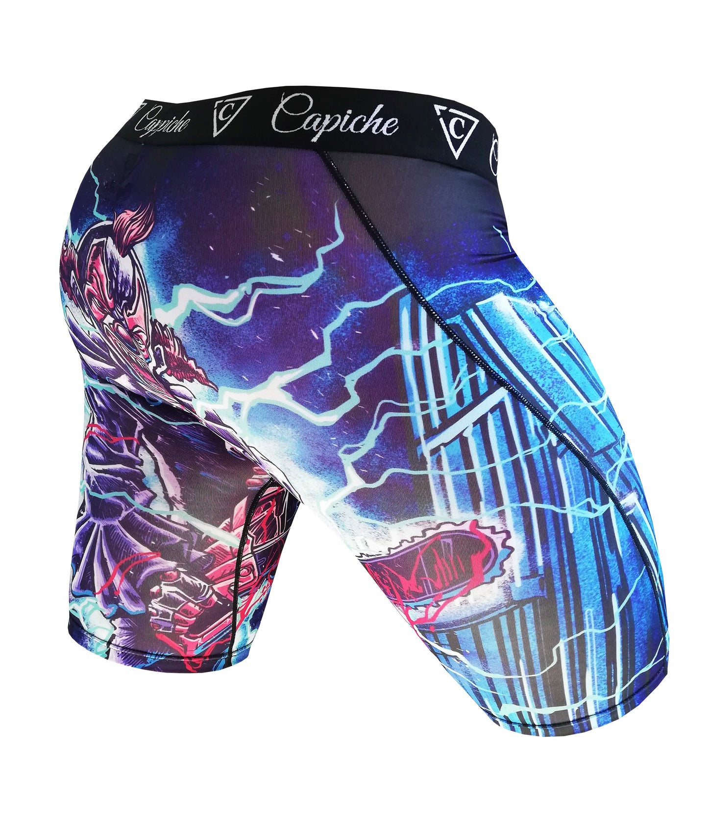 Chainsaw Clown Long Mens Underwear - Blue - Capiche Caps Underwear